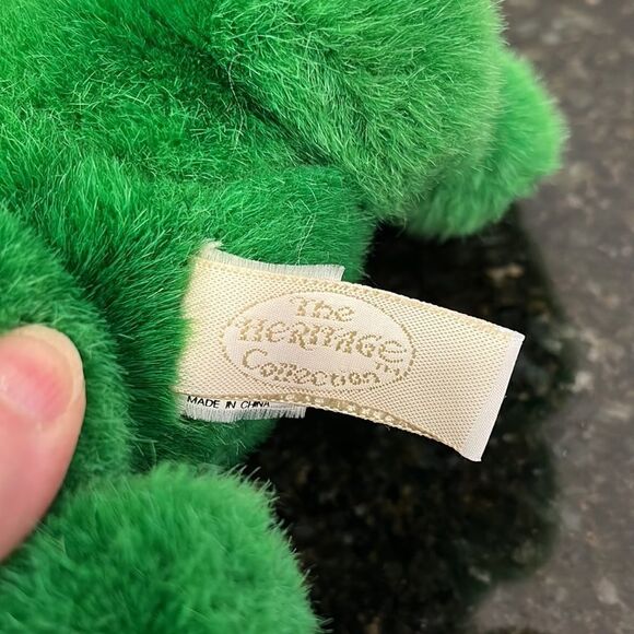 GANZ Plush Green Frog 9" -Heritage Collection-Fully Jointed-1991 - Picture 6 of 7